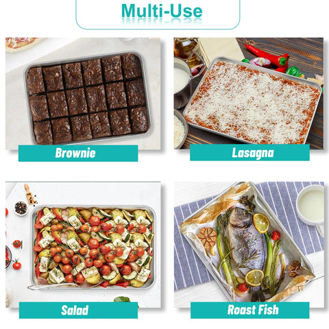 TeamFar multifunctional pan suited for lasagna, casseroles, and roasting.