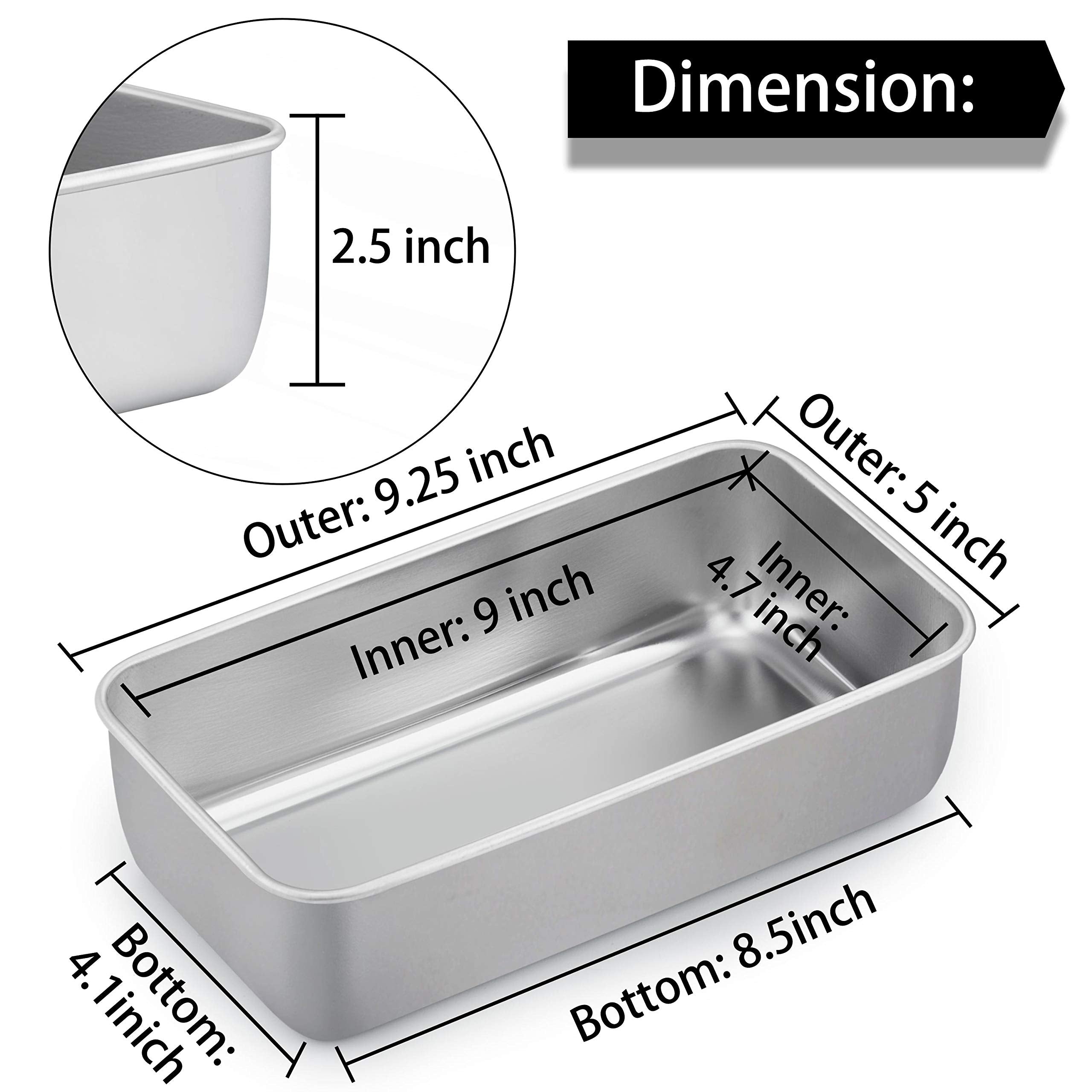 TeamFar loaf pan is oven and dishwasher safe for convenient cleanup.