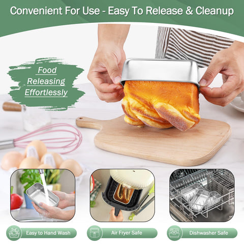 TeamFar mini banana bread pan for single servings