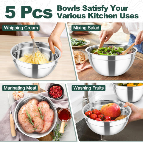 TeamFar bowls are easy to clean, with inner mirror finish resisting sticky residues.