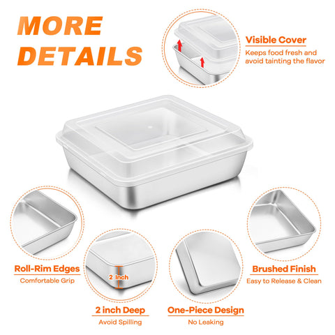 TeamFar one-piece design reduces leaks and preserves oven cleanliness.