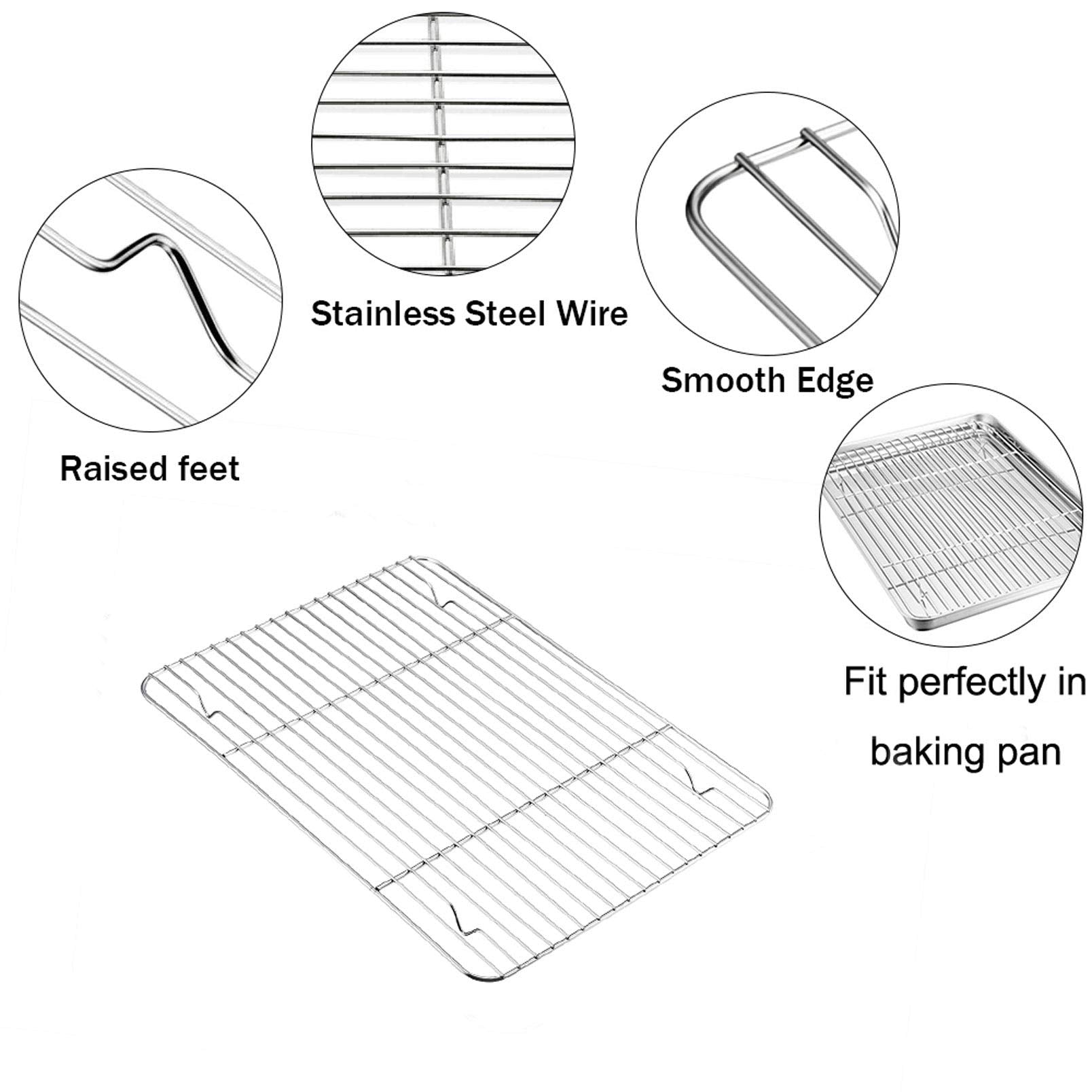 TeamFar oven-safe rack and tray ready for roasting and baking in standard ovens.