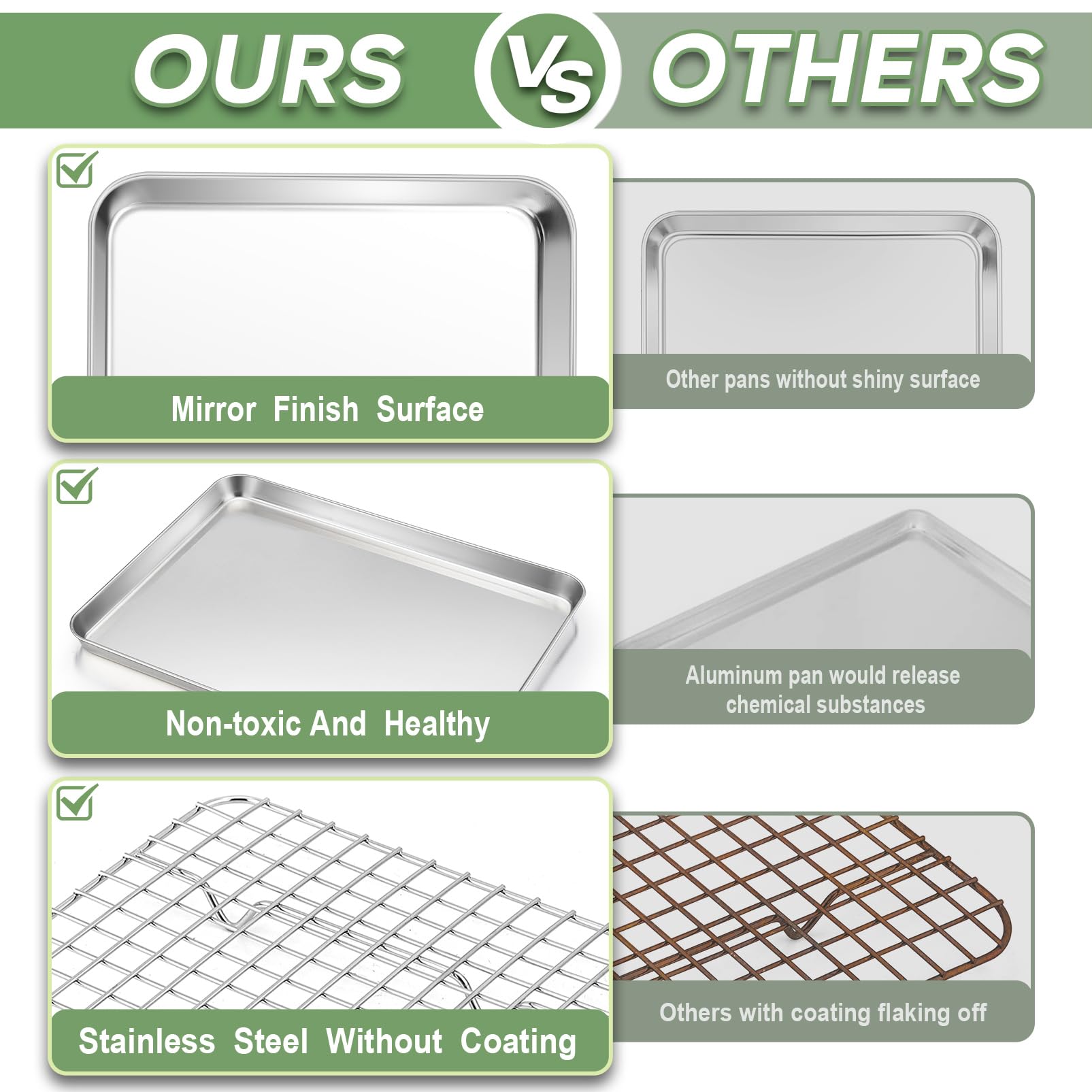 TeamFar pan fits most toaster ovens and helps keep interiors clean.