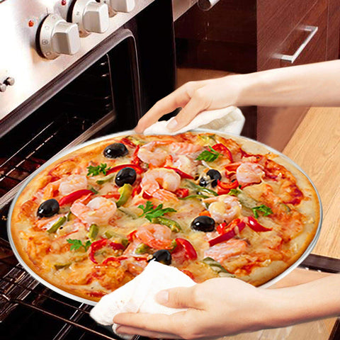TeamFar pizza-pan-dishwasher-safe simplifies cleanup after meals