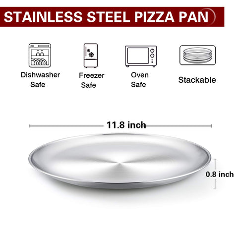 TeamFar pizza-pan-sturdy-construction demonstrates heavy-duty reliability for busy kitchens