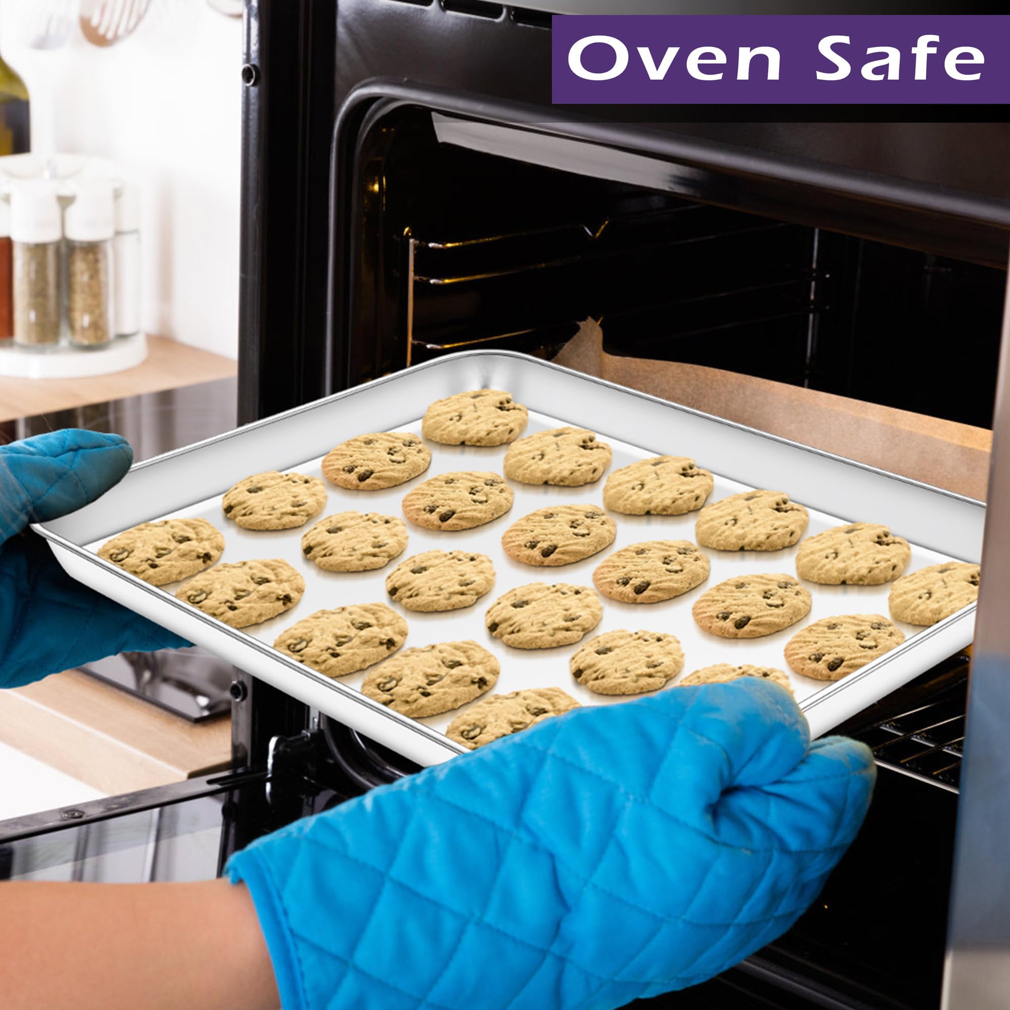 TeamFar rust-resistant kitchen trays designed for daily baking use.