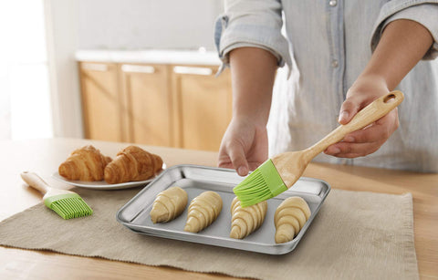 TeamFar serving tray and cookie tray in compact kitchen setup for versatile use.