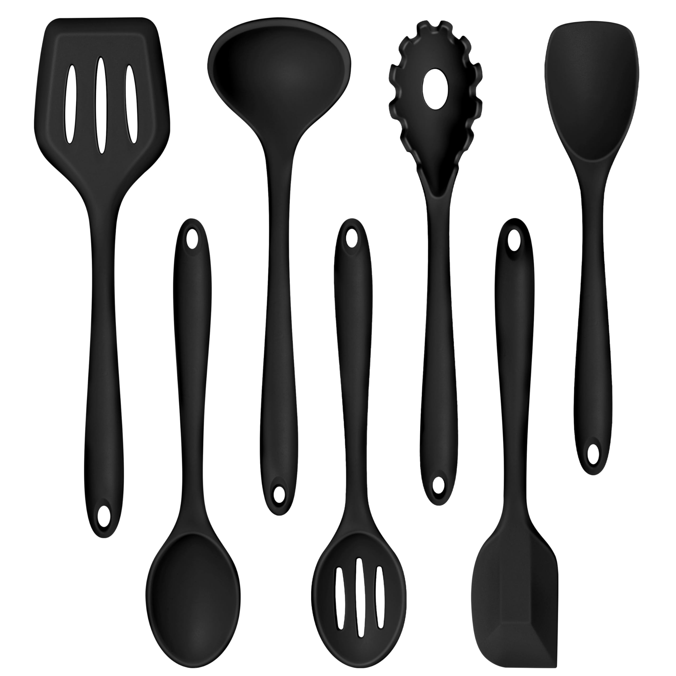 TeamFar silicone slotted Turner; heat resistant and nonstick-safe for pans.