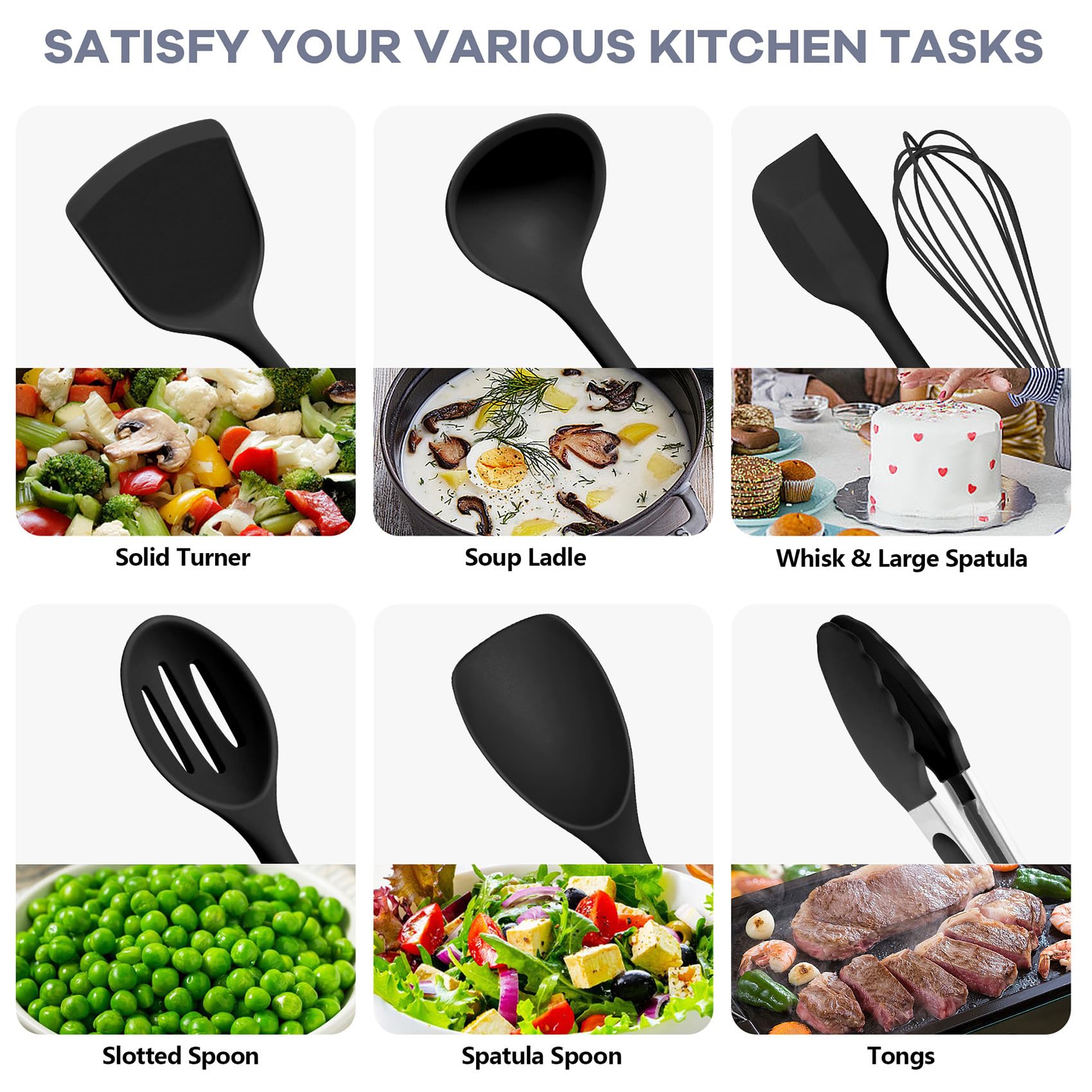 TeamFar pasta server silicone tool helps lift pasta without clumping
