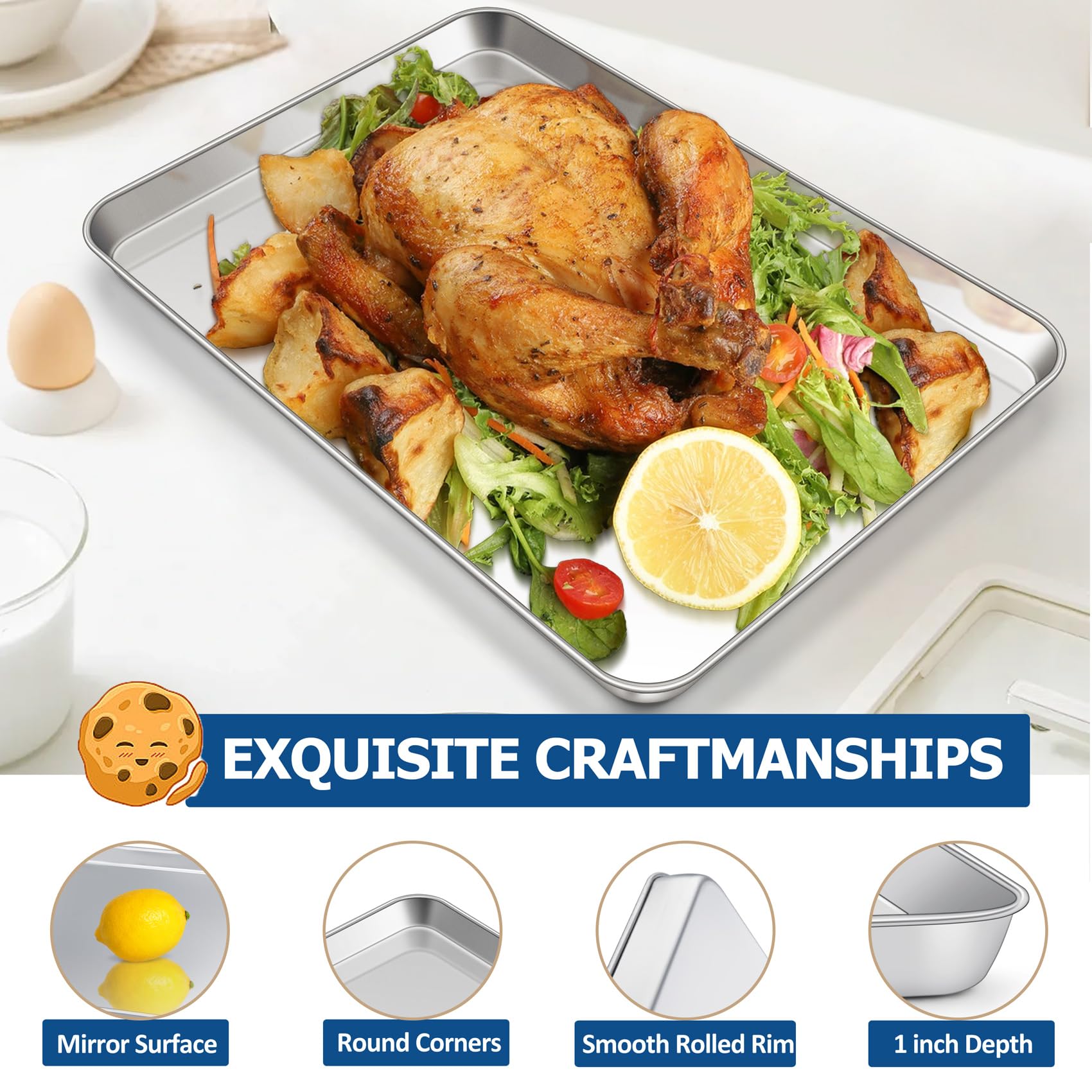 TeamFar smooth-edge pan showing safe handling and grip.