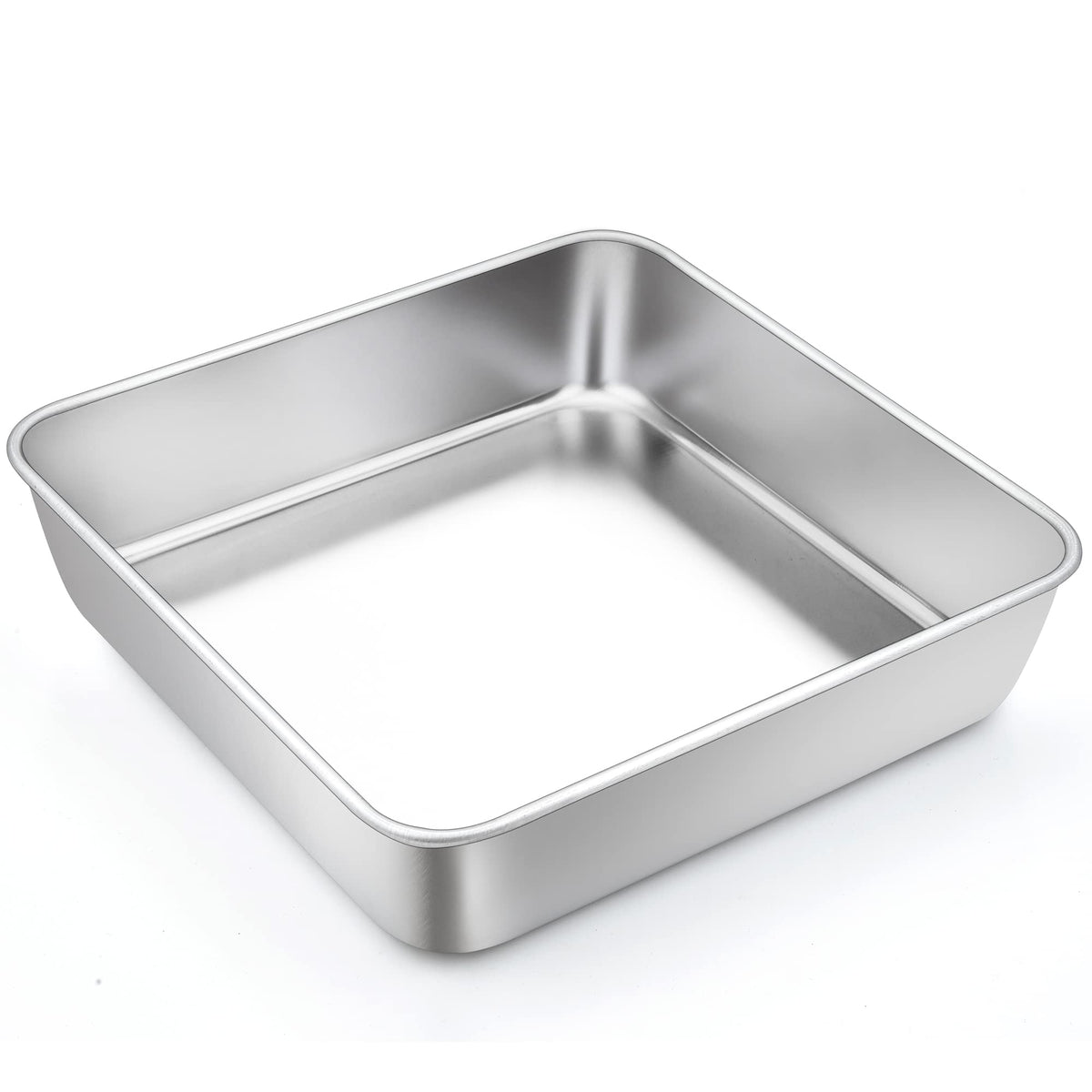 TeamFar square cake pan with brushed surface for smooth release