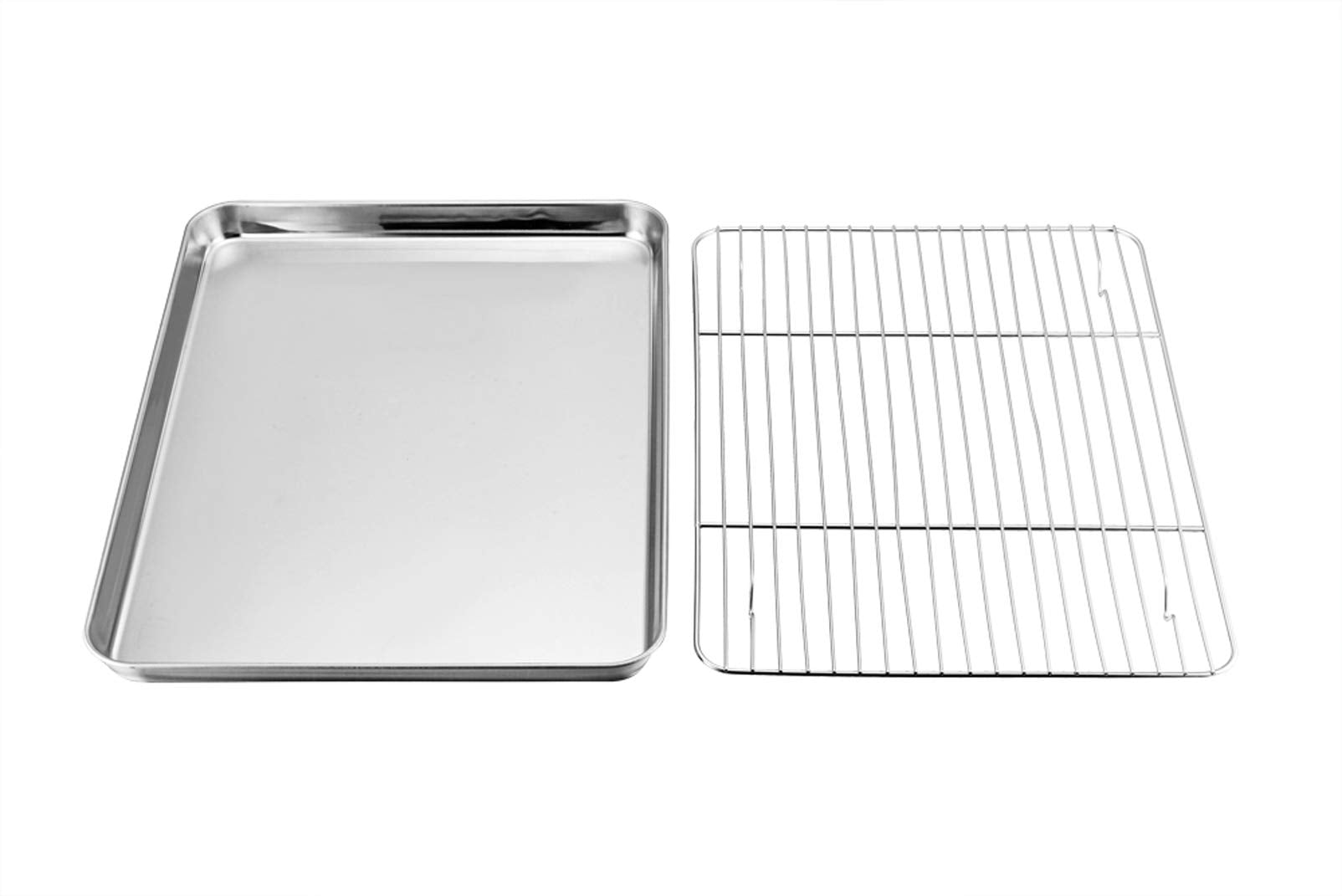 TeamFar stainless steel baking tray with mirror finish for easy release