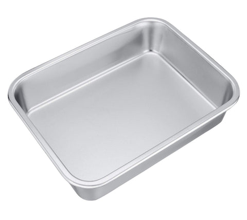 TeamFar stainless steel brownie pan with sturdy construction for even heating