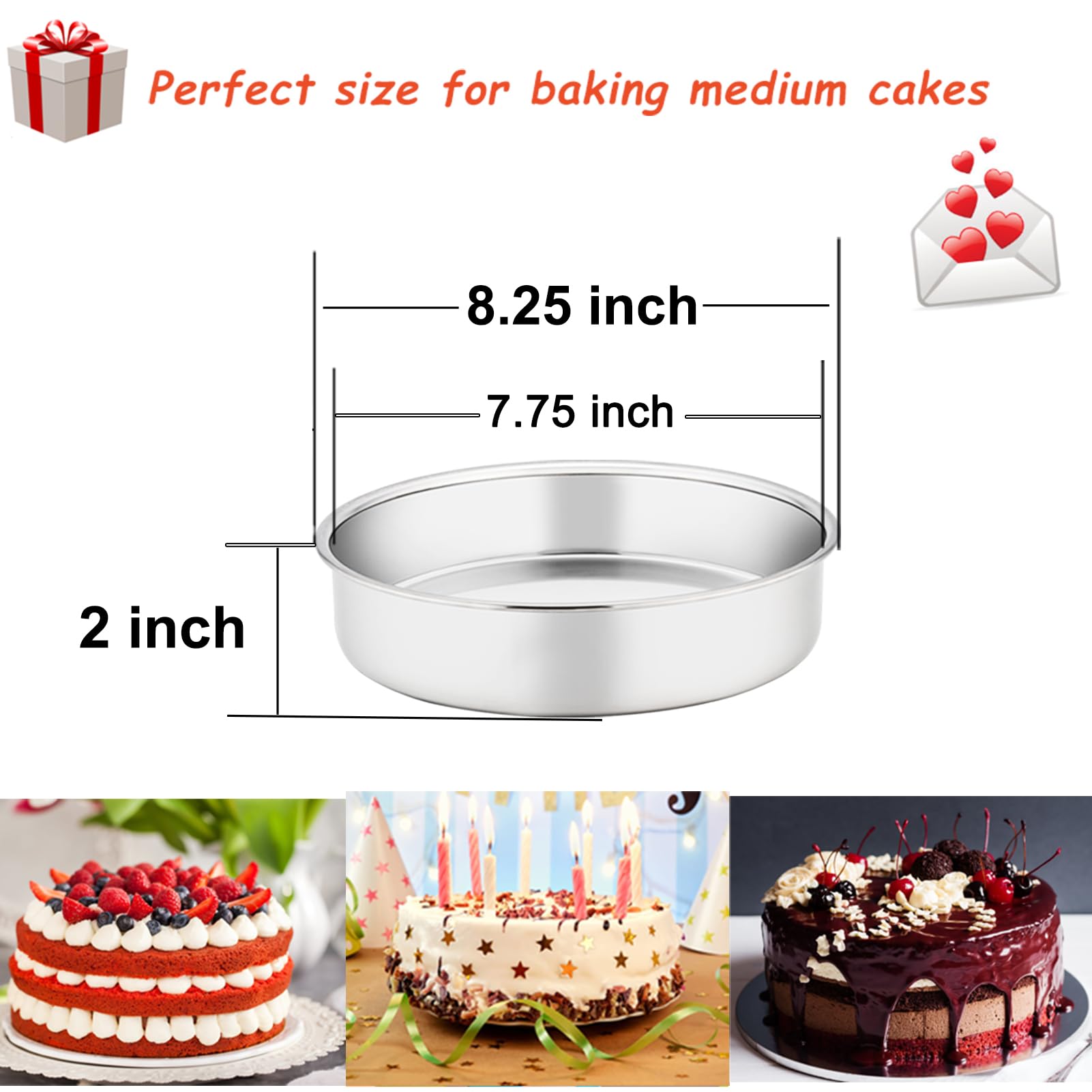 TeamFar stainless steel cake pan shows rust-free durability for daily baking.