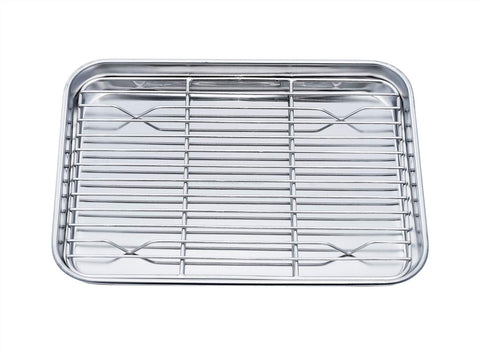 TeamFar toaster oven pan in 8x10 size for easy, even baking