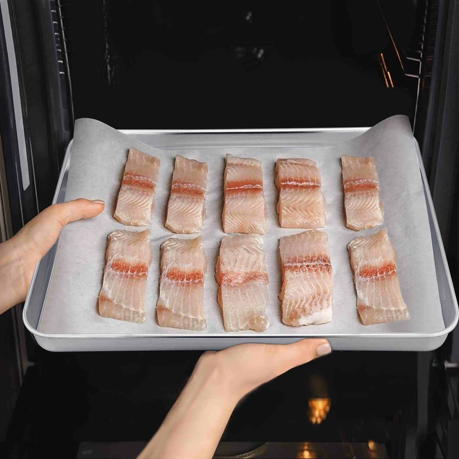 TeamFar toaster oven pan dishwasher-safe design simplifies cleanup after baking