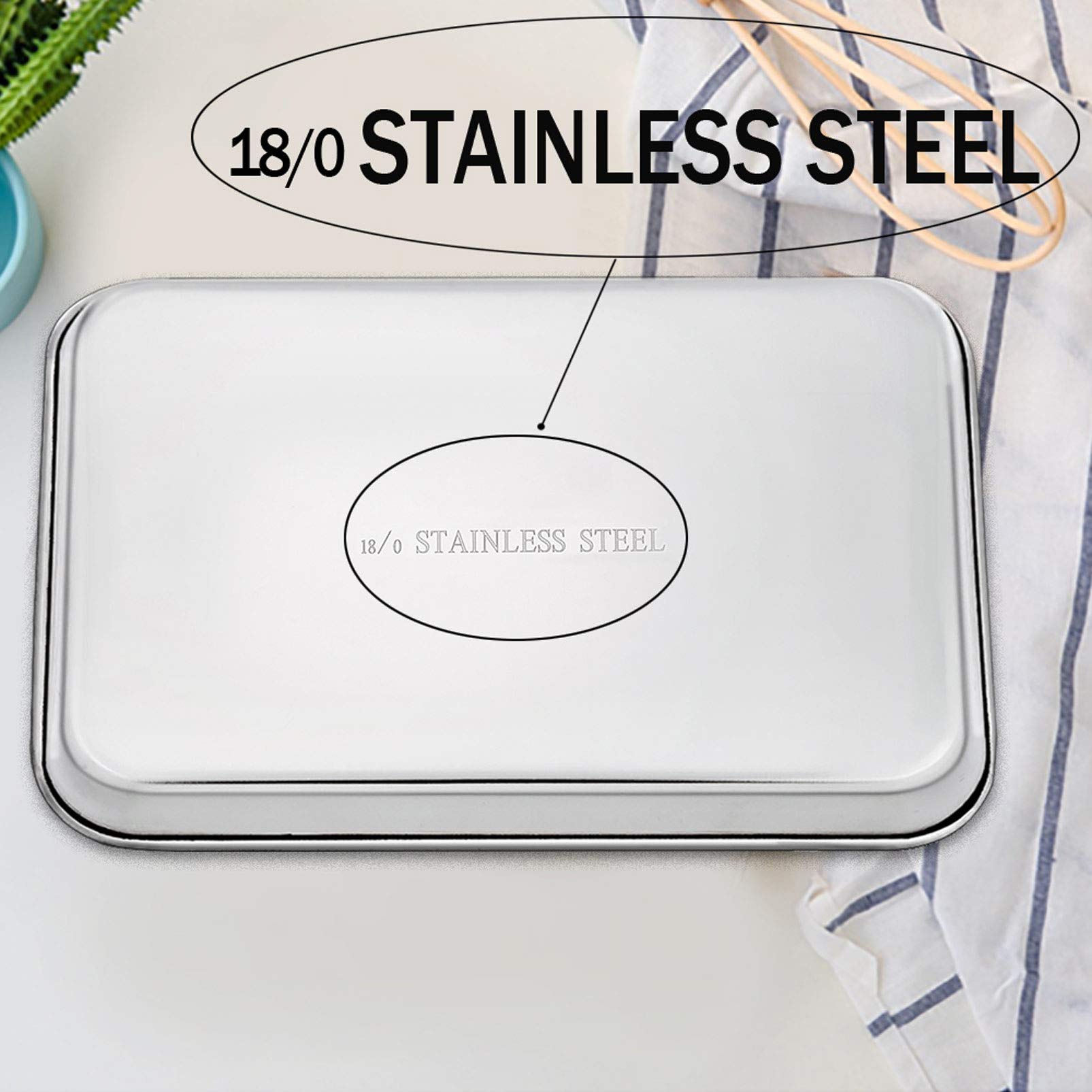 TeamFar toaster oven pan full-side coverage prevents spills while cooking