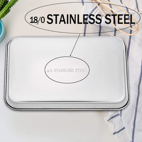 TeamFar toaster oven pan full-side coverage prevents spills while cooking