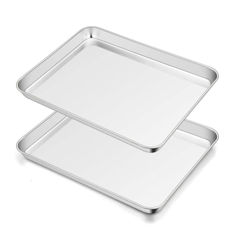 TeamFar toaster oven pan set-2 for even heating and simple cleanup.