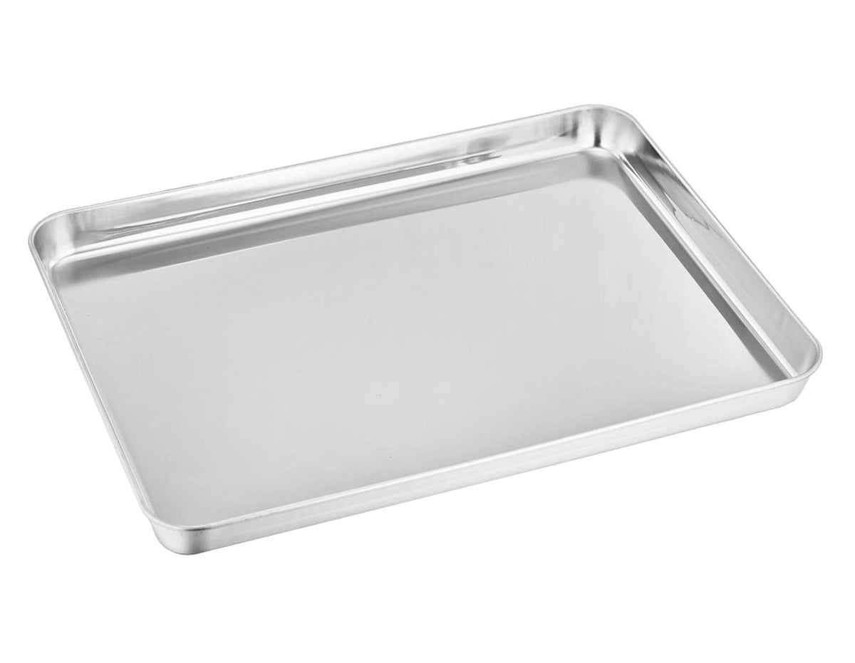 TeamFar toaster oven pan in stainless steel tray supports healthy cooking and easy cleanup