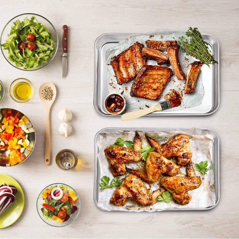TeamFar toaster oven pans are dishwasher safe for quick cleanup.