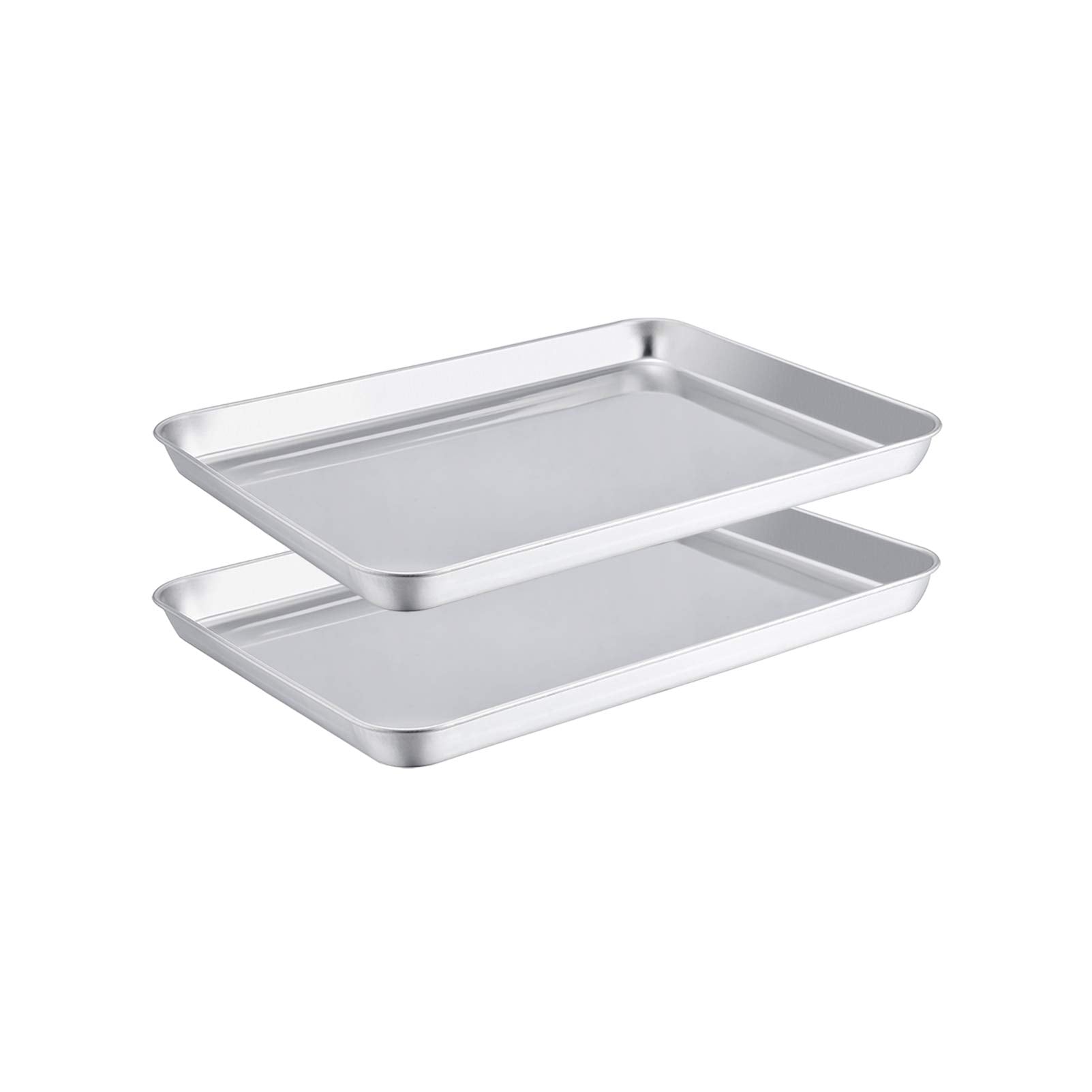 TeamFar toaster oven pans with mirror finish reduce sticking and simplify cleanup.