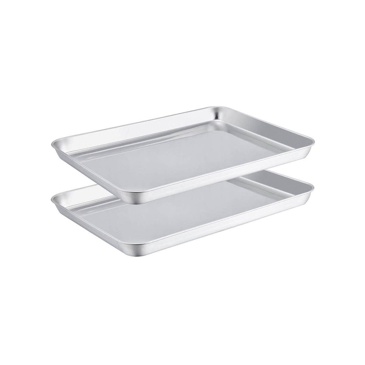 TeamFar toaster oven pans with mirror finish reduce sticking and simplify cleanup.