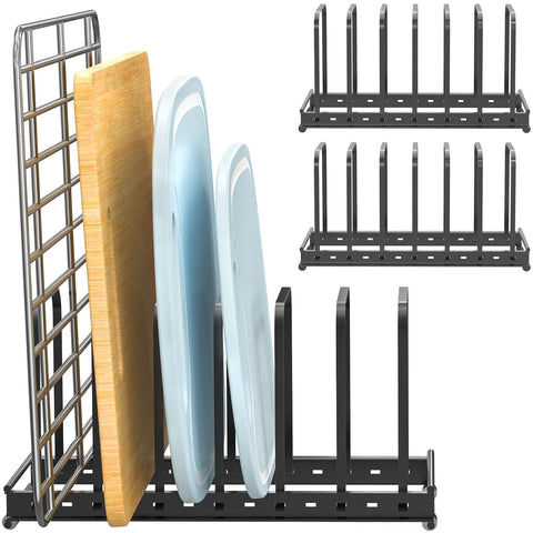 TEAMOLA cutting board organizer rack 2-pack keeps counters organized and accessible
