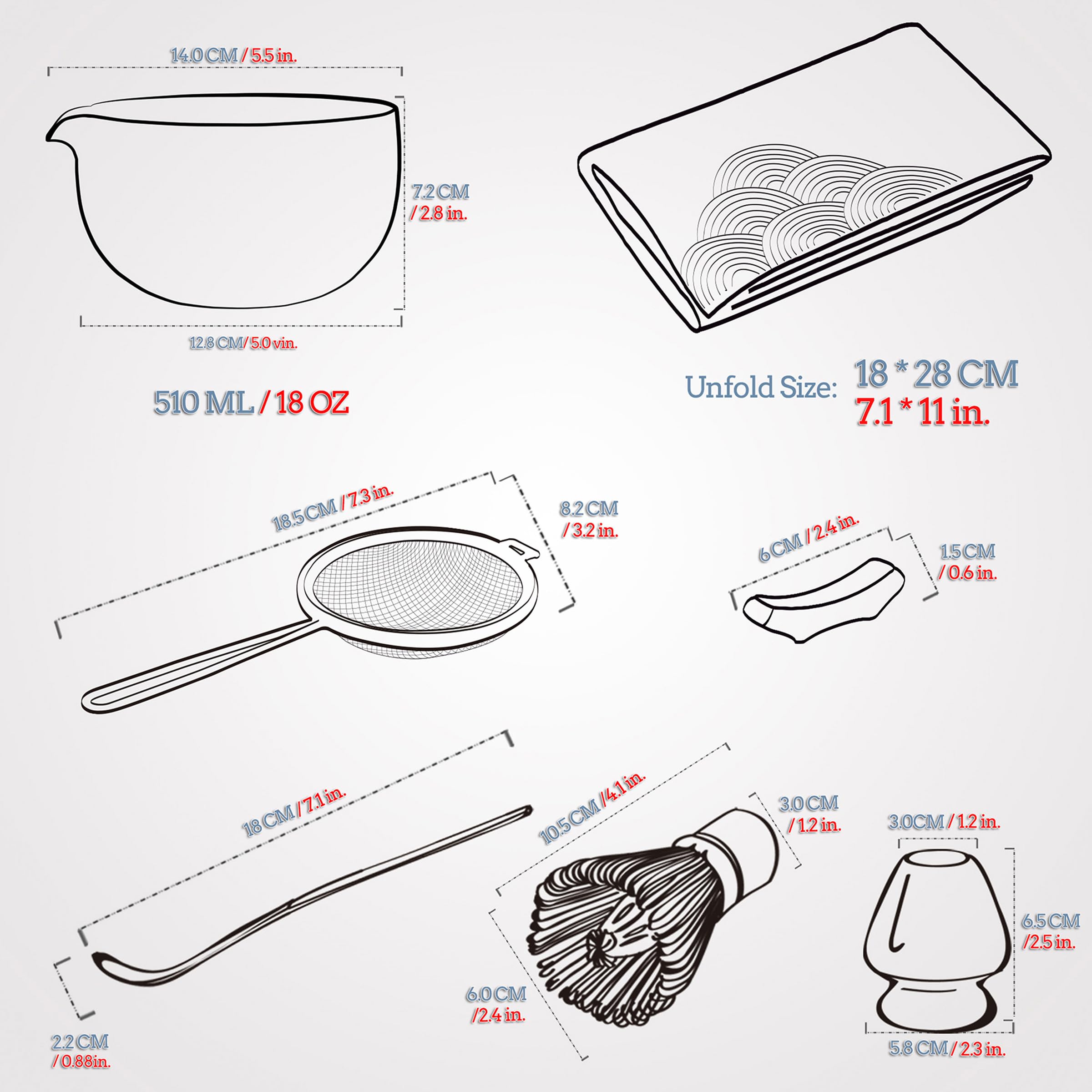 TEANAGOO matcha powder sifter for clump-free tea preparation