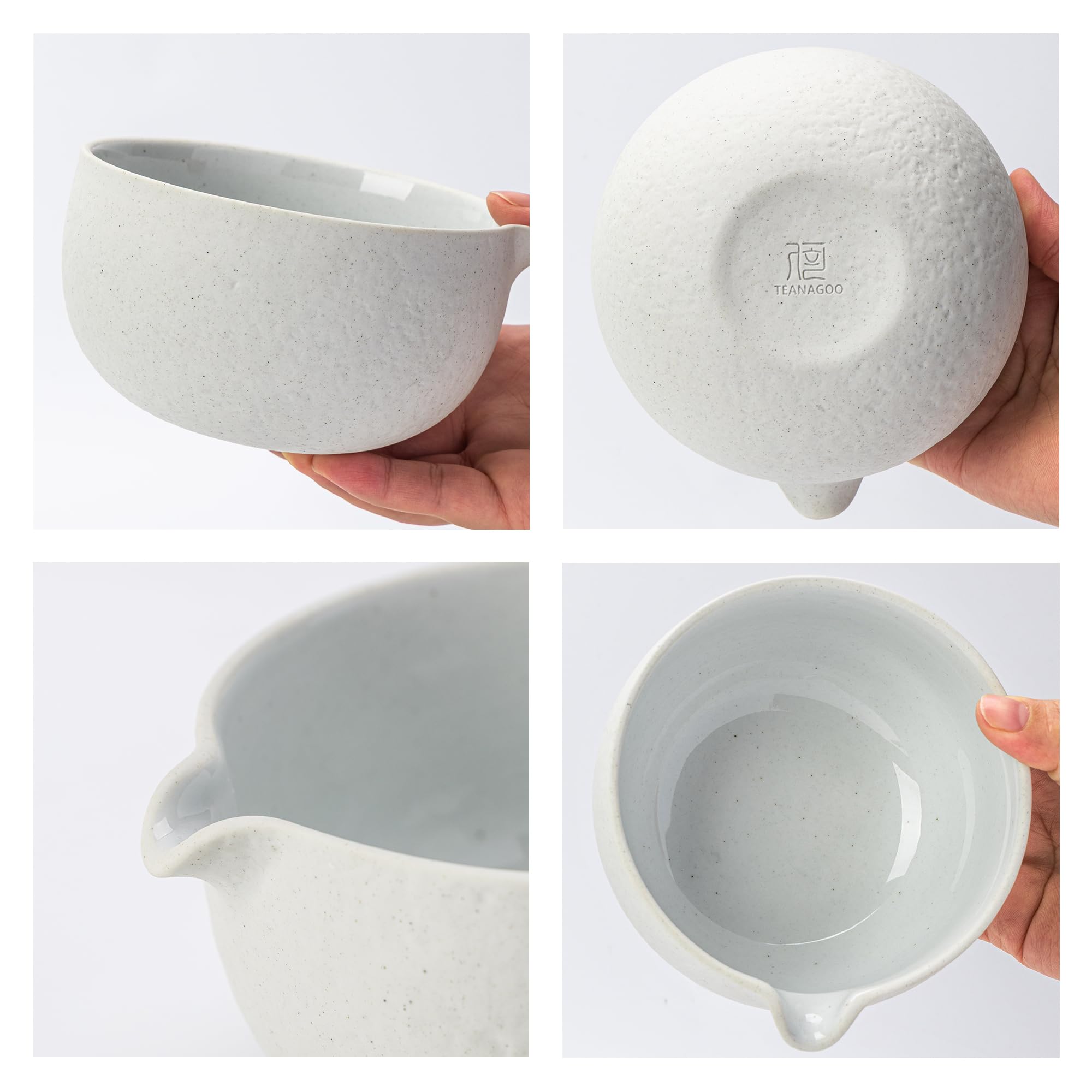 TEANAGOO matcha powder sifter ensures clump-free whisking before prepping.