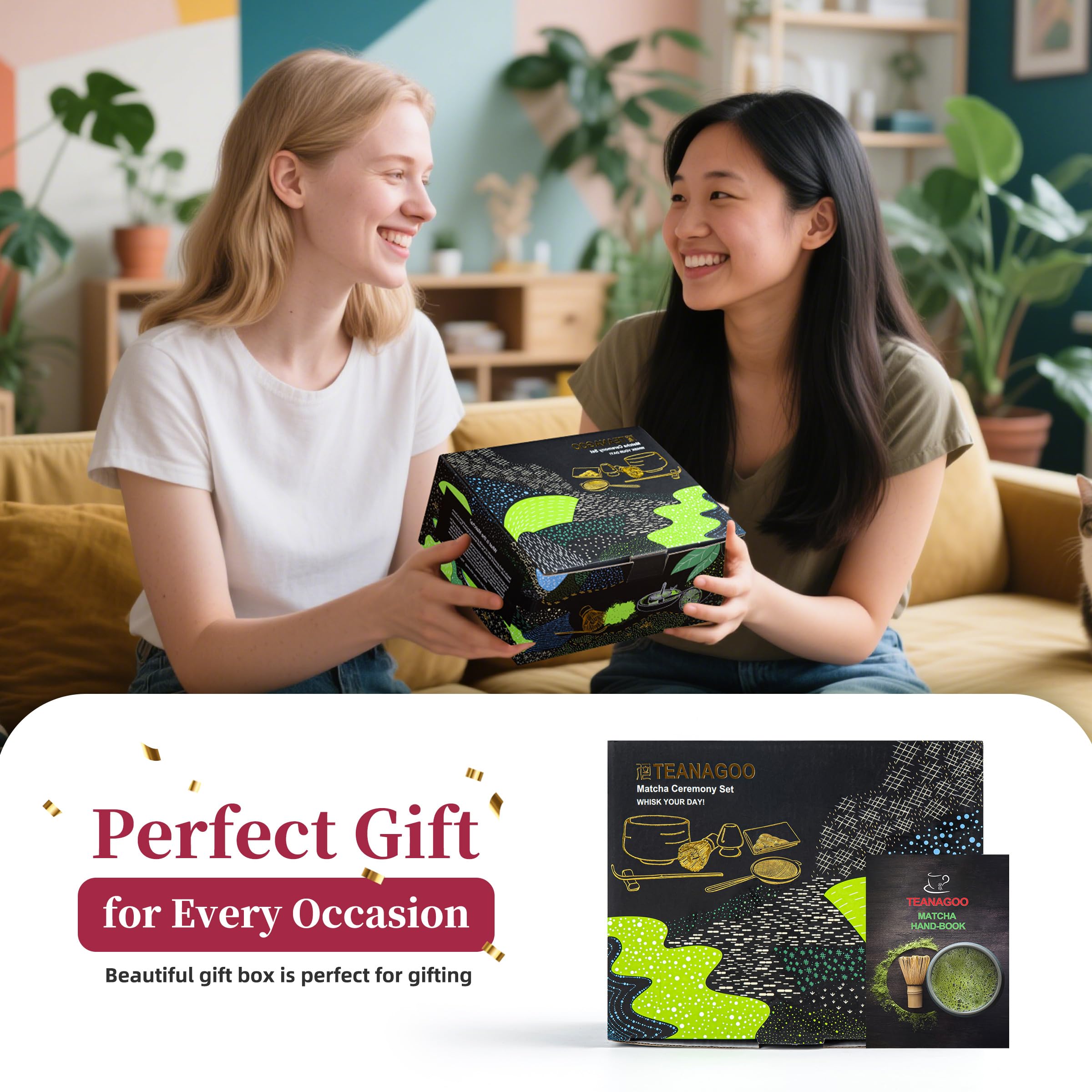 TEANAGOO set cohesive design enhances ceremony aesthetic and mood