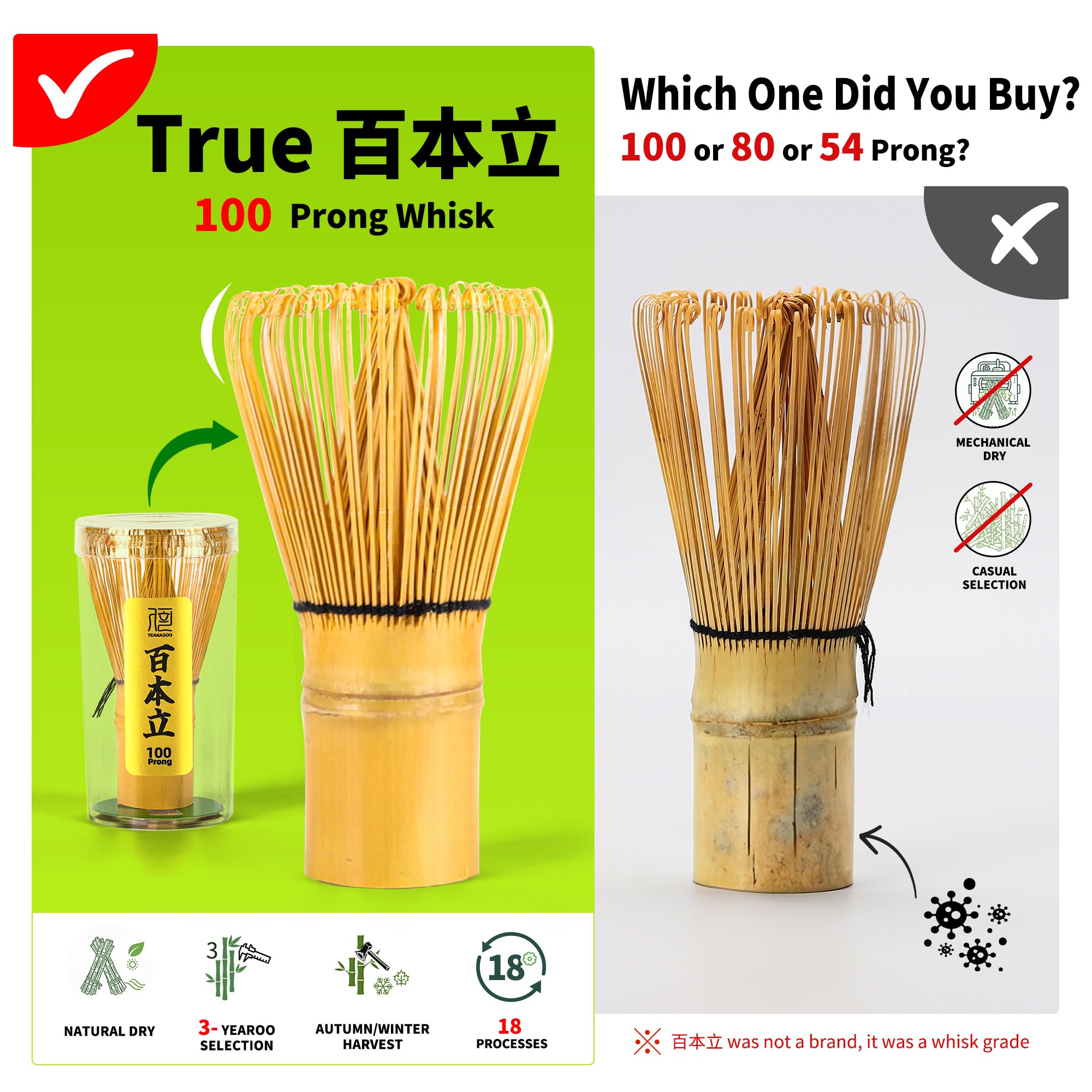 TEANAGOO matcha sifter for clump-free powder and better texture