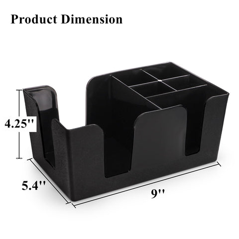 Napkin slots close-up on Tebery bar caddy for easy access.
