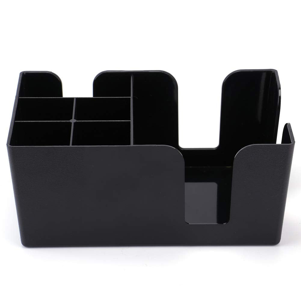 Close view of skewers and stirrers slots on Tebery bar caddy.