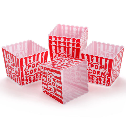 Tebery open-top popcorn boxes shown for easy snack access at events.