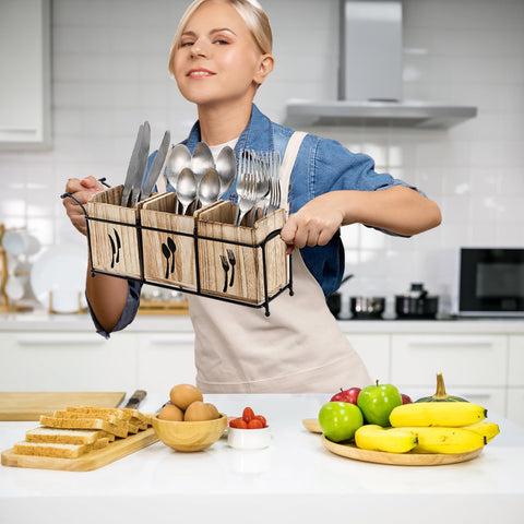 Tebery stylish compartments design enhances organization and looks great in modern kitchens.
