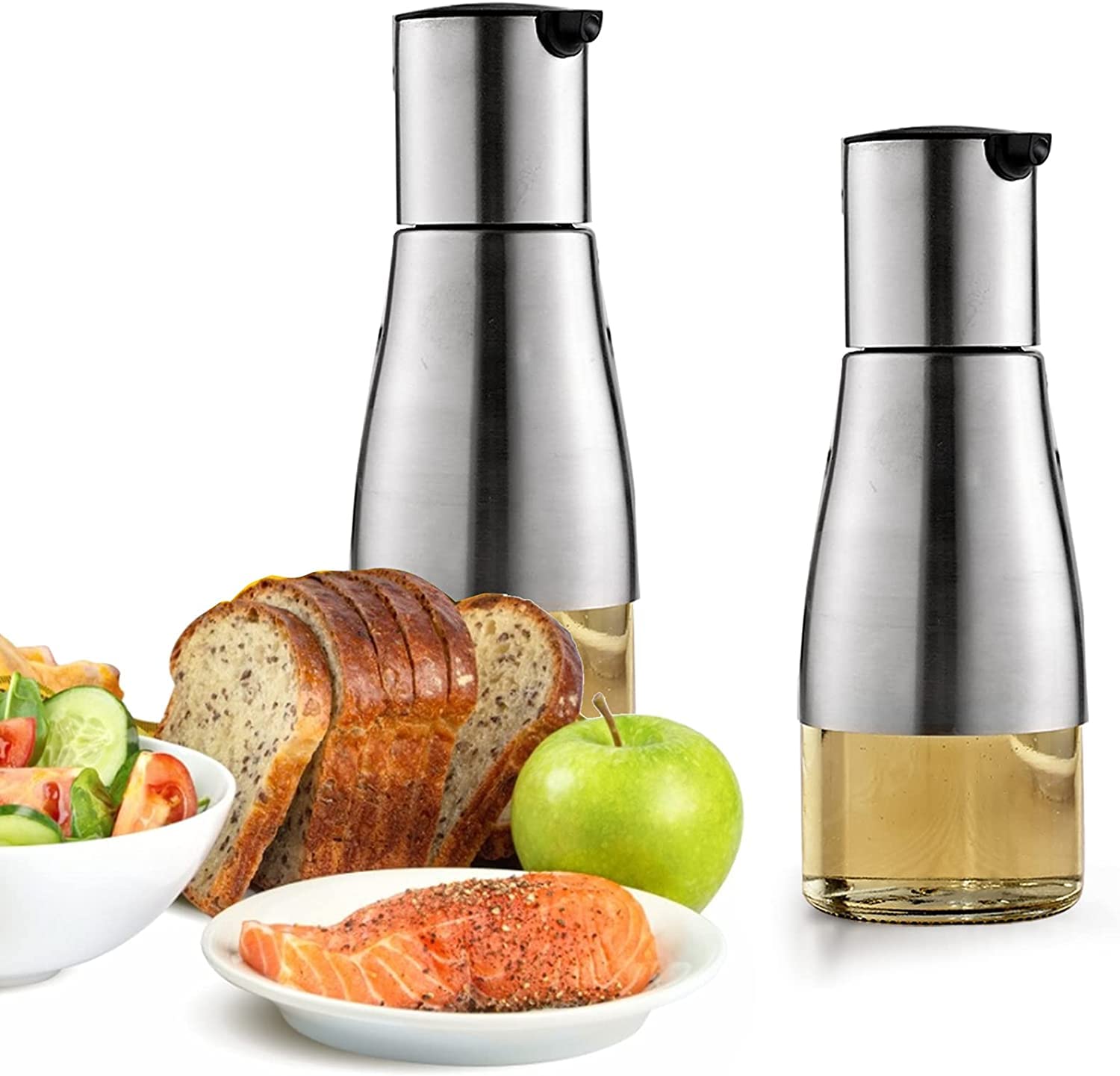 Tebery two-pack dispenser set displayed on a dining table for home or restaurant use.