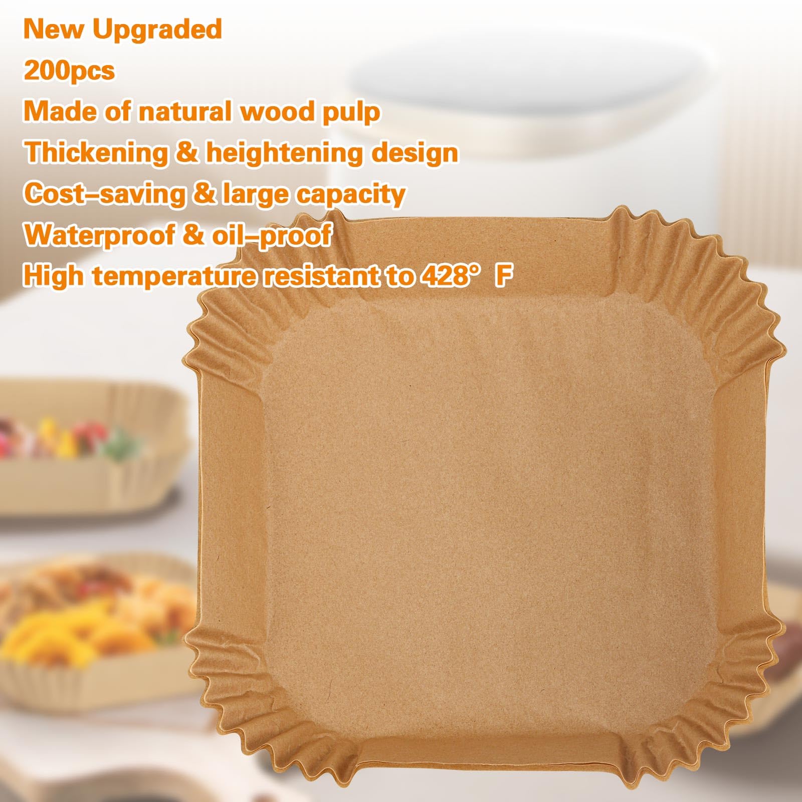 Tecbeauty liners heat resistant up to 428 degrees Fahrenheit for cooking