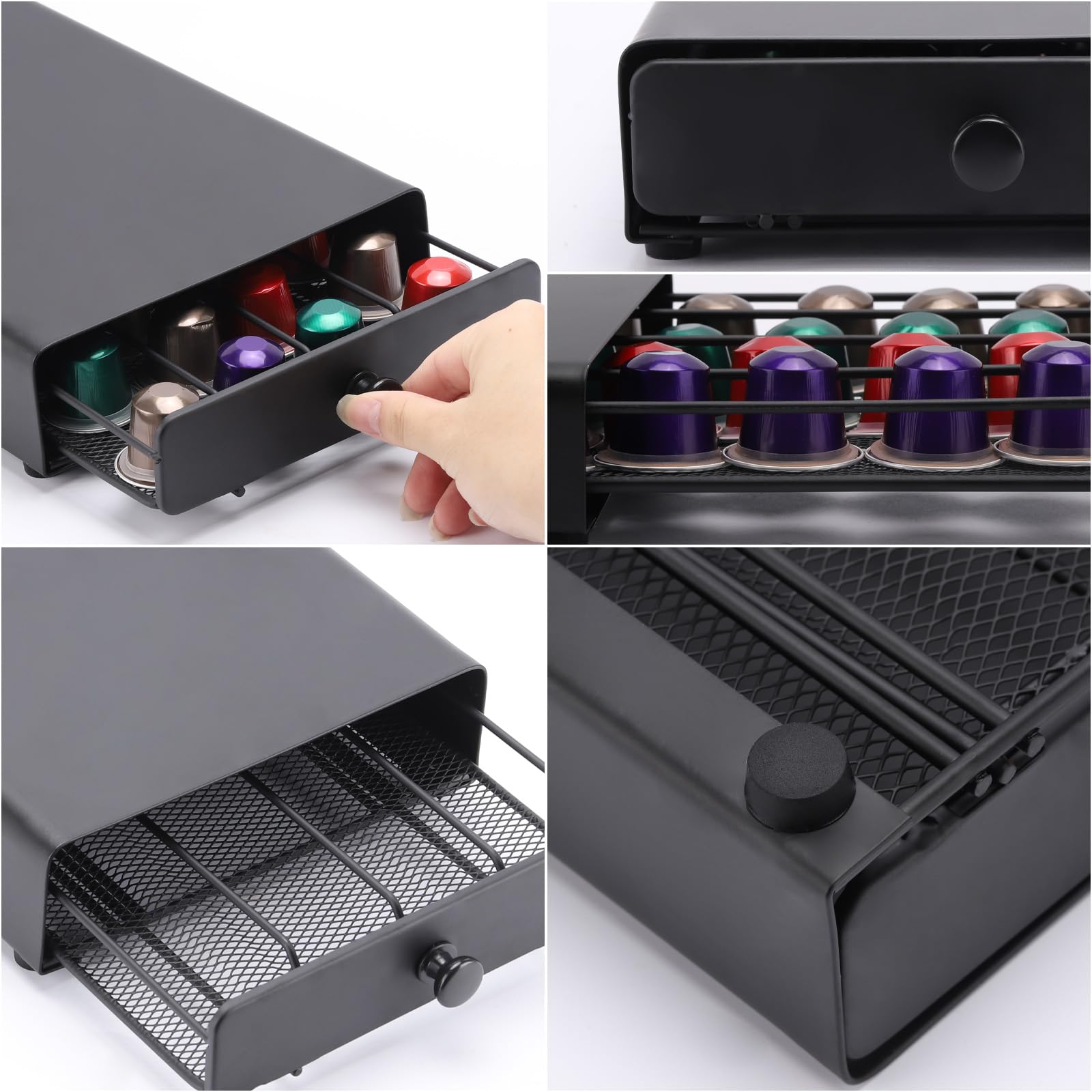 Tecbeauty compact counter-space saver keeps OriginalLine pods within reach
