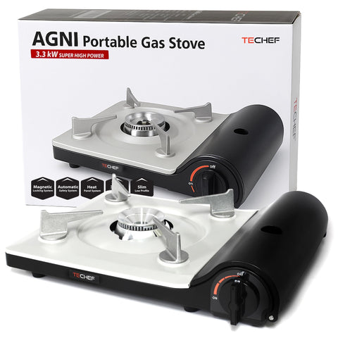 TECHEF AGNI portable stove front view ready for camping meals