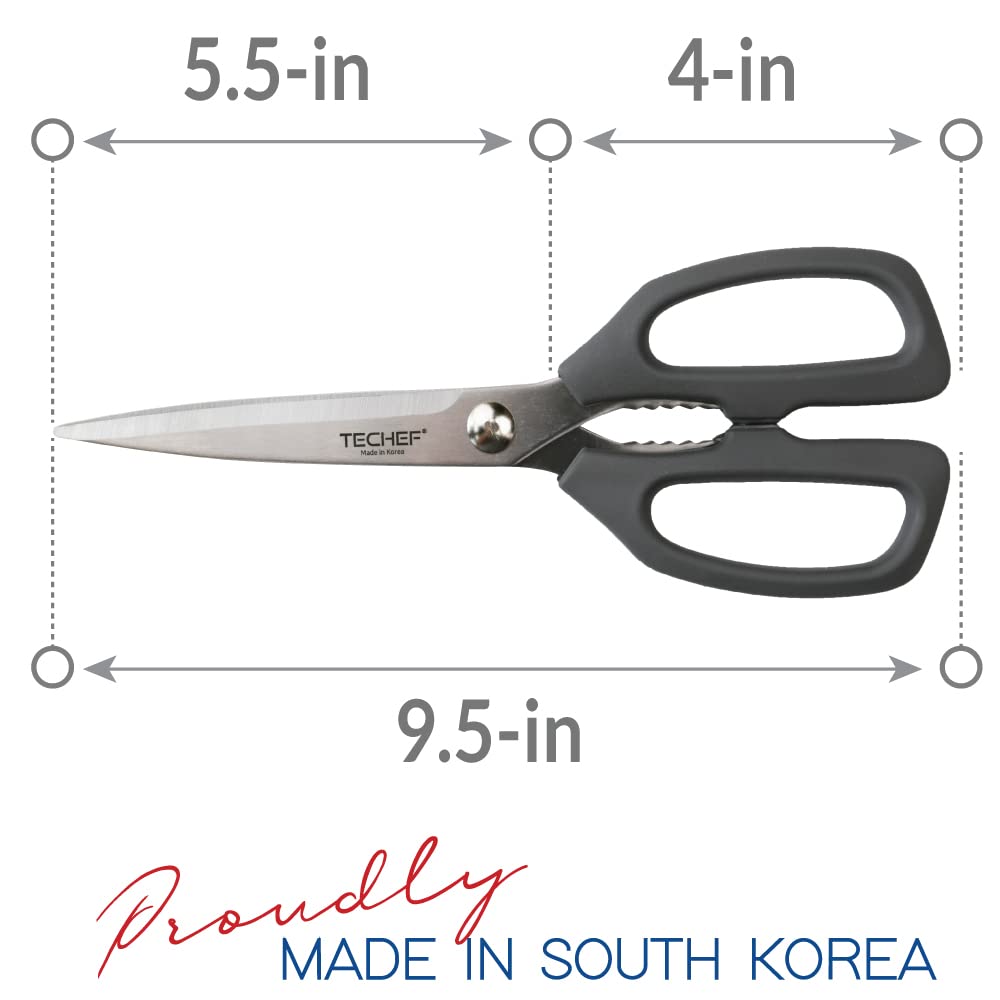 TECHEF Kitchen Shears made in Korea delivering high-quality performance.