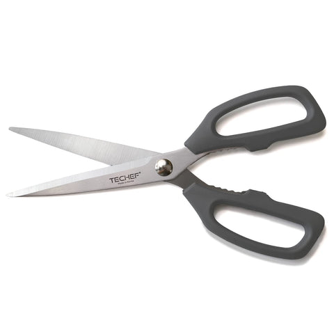 TECHEF Kitchen Shears full view, ideal for everyday kitchen tasks like poultry, pizza, and twine.