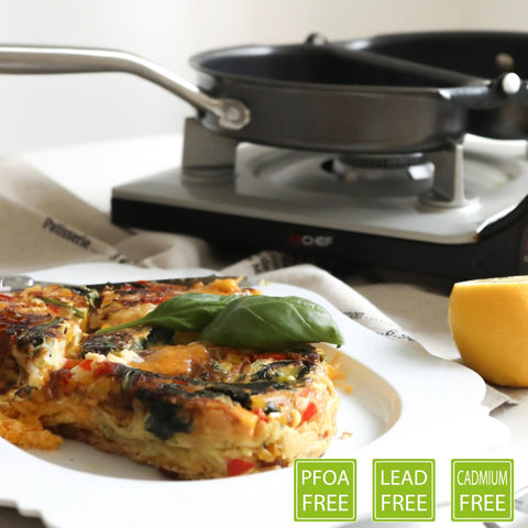TECHEF PFOA-free nonstick coating supports safer cooking results.