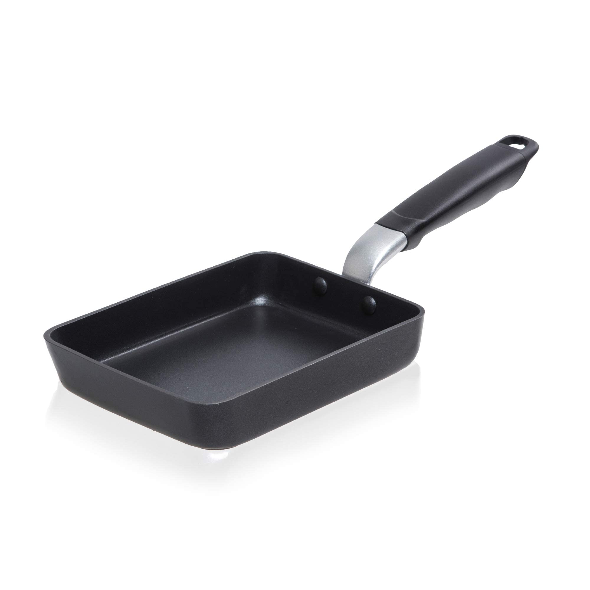 TECHEF Tamagoyaki pan with heavy-gauge construction for even heat.
