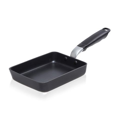 TECHEF Tamagoyaki pan with heavy-gauge construction for even heat.