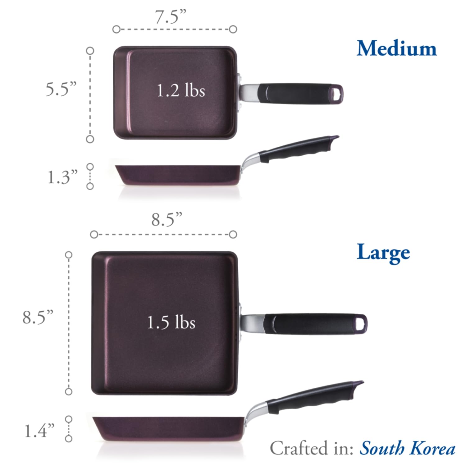 TECHEF Tamagoyaki Pan oven safe to 350F for versatile cooking