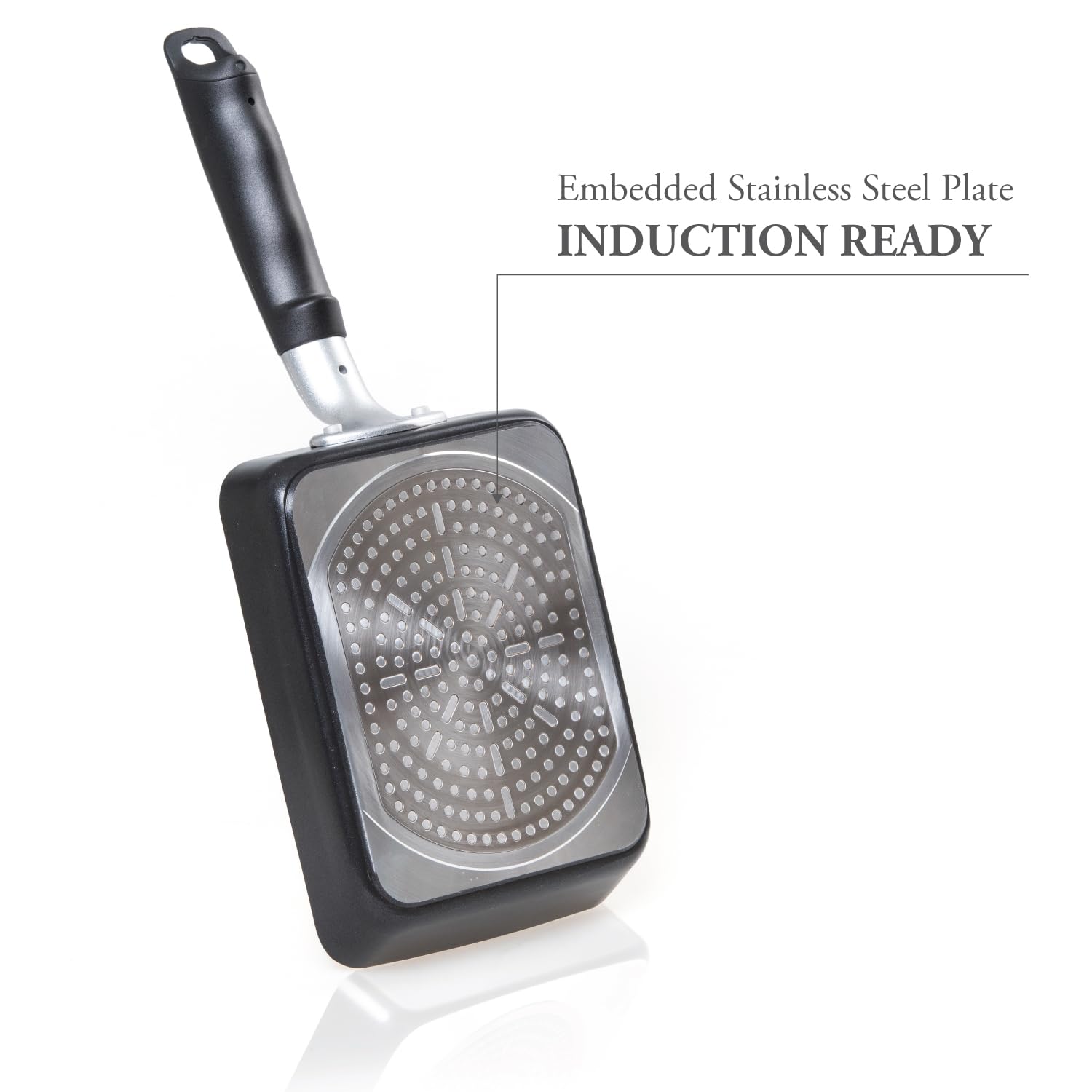 TECHEF Tamagoyaki pan in a rectangle medium size for tamagoyaki and more.