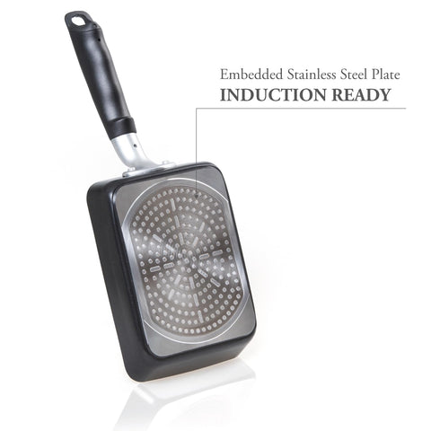 TECHEF Tamagoyaki pan in a rectangle medium size for tamagoyaki and more.