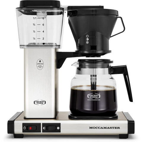 Technivorm Moccamaster KB glass carafe preserves coffee flavor during brew