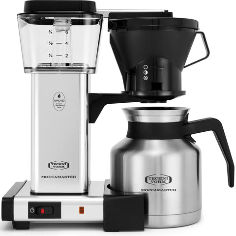 Technivorm Moccamaster 79212 KBTS front view highlights sturdy construction for daily use.
